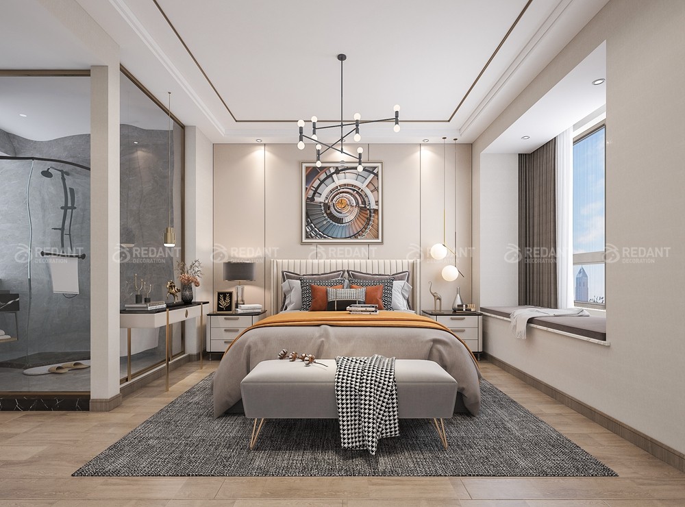 尚林华庭120㎡现代风格三居室装修案例