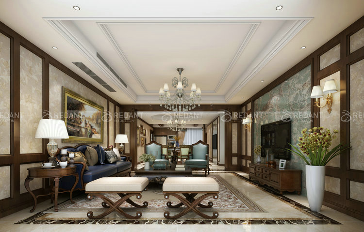 太和丽都丨 180㎡美式风格案例装修