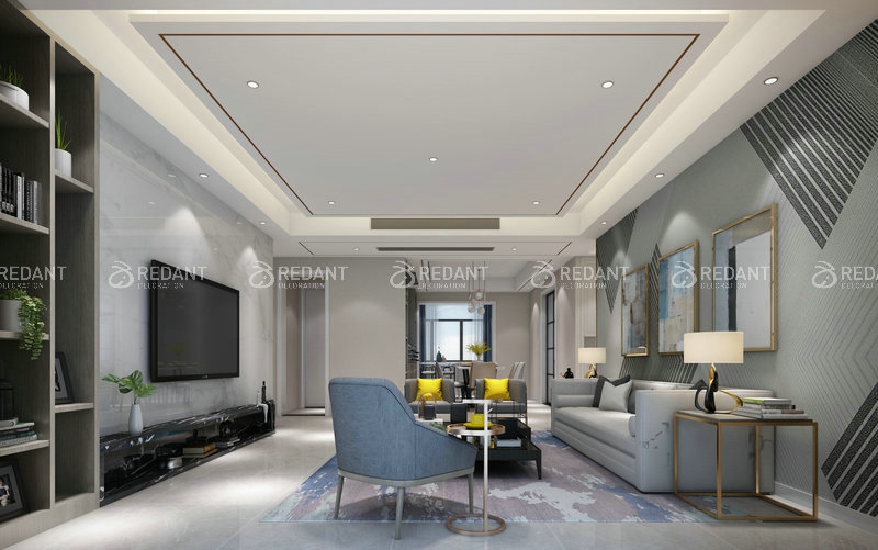 上海公馆丨100㎡现代风格案例装修