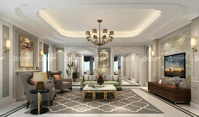 看看这些现代美式的客厅设计，哪一款才是你喜欢的呢？