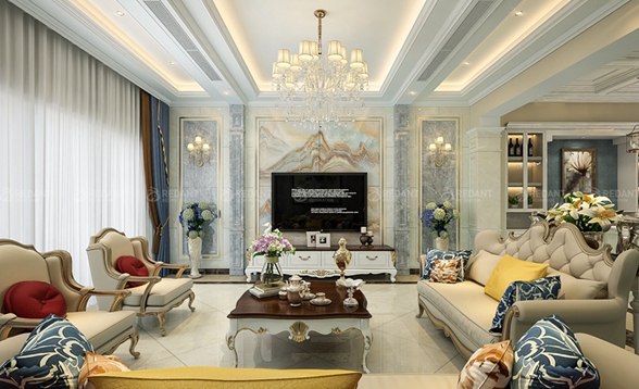 白塘景苑 | 330㎡欧式风格装修效果图