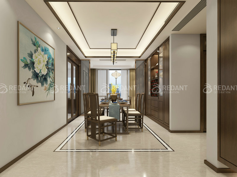 苏州湾丨 190平新中式风格装修效果图