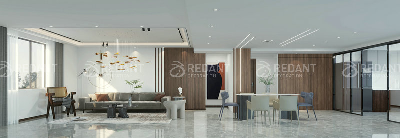 加城花园 丨 100平简约风格效果图