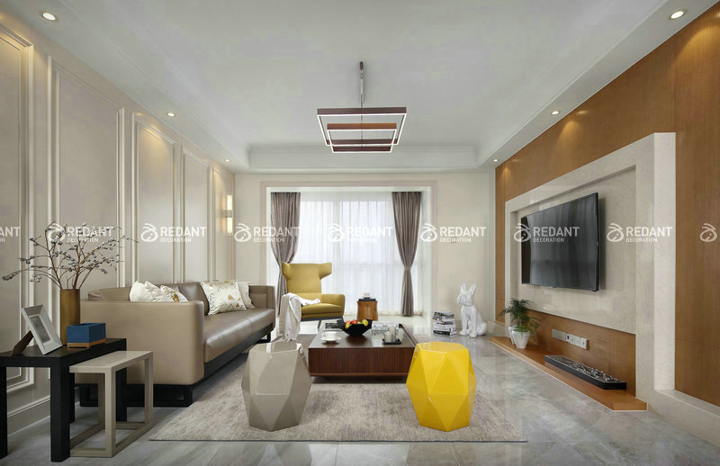 海域天境丨128㎡现代简约装修案例