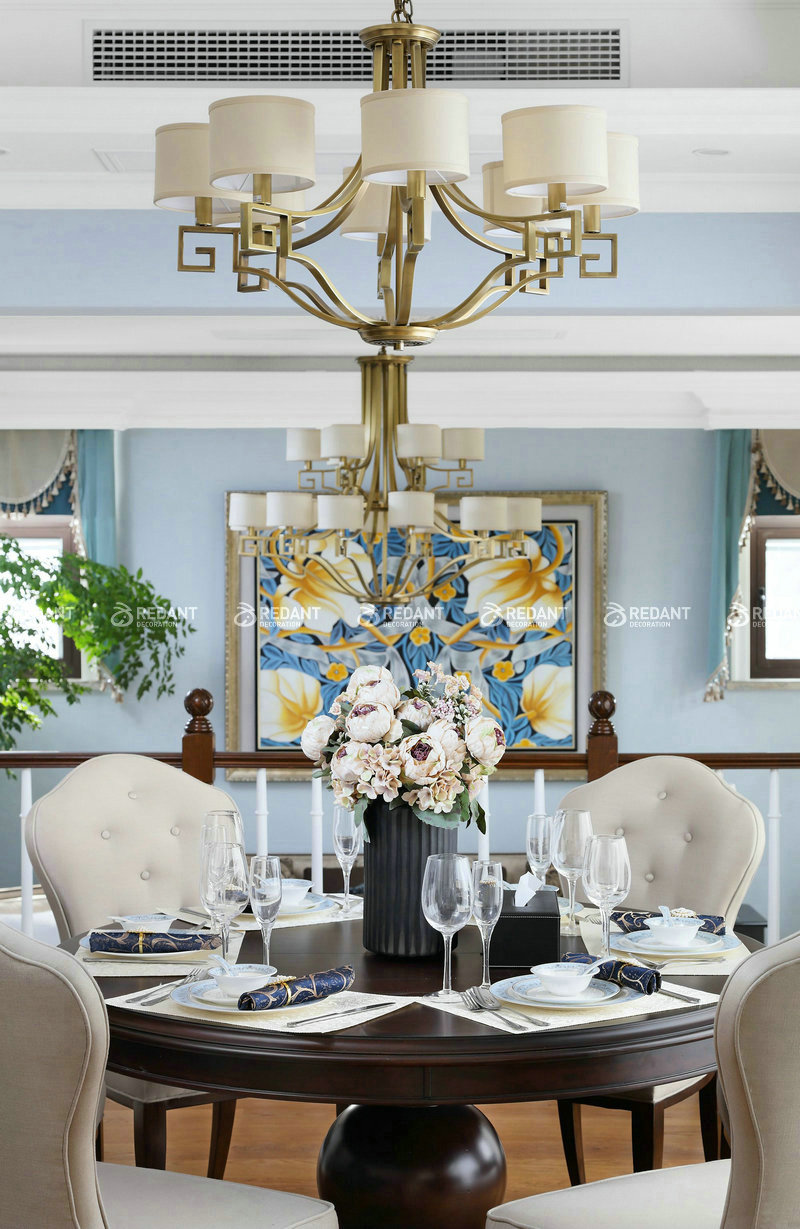 世纪豪庭丨200㎡美式风格别墅装修案例