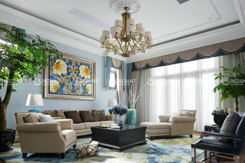 世纪豪庭丨200㎡美式风格别墅装修案例