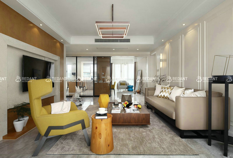 海域天境丨128㎡现代简约装修案例