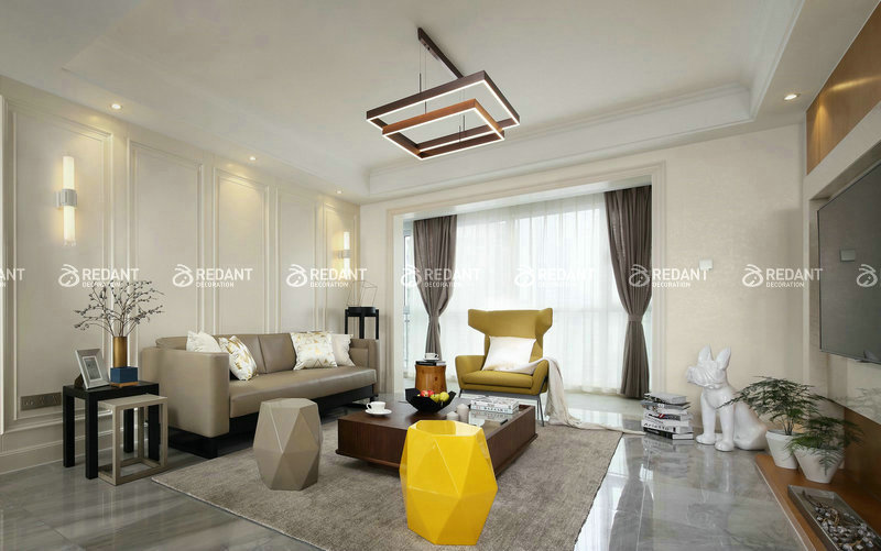 海域天境丨128㎡现代简约装修案例