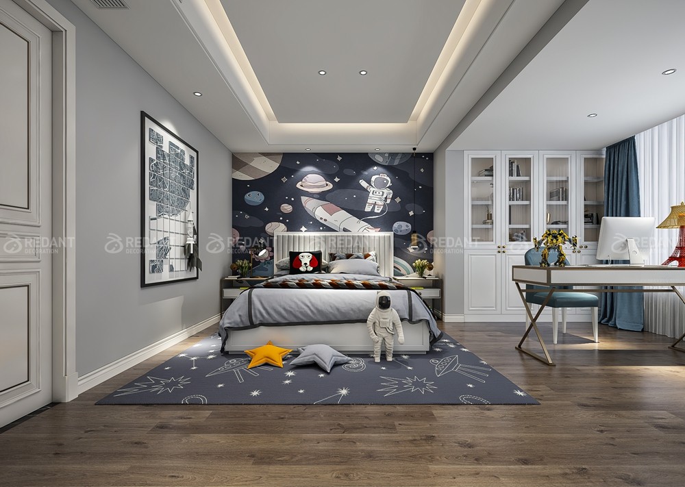 观澜丽宫450㎡美式风格别墅装修案例