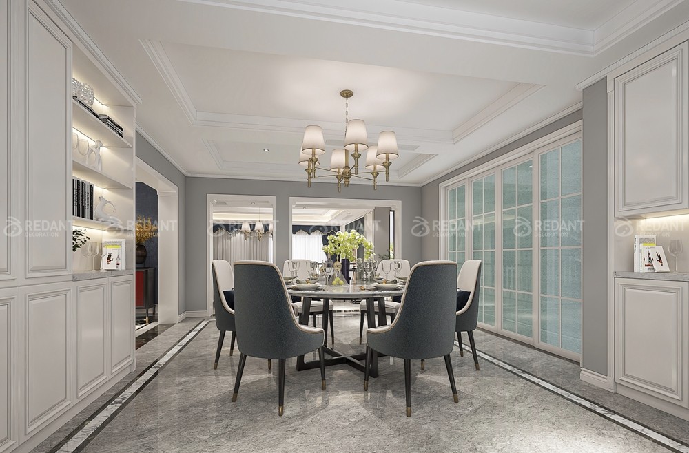 观澜丽宫450㎡美式风格别墅装修案例