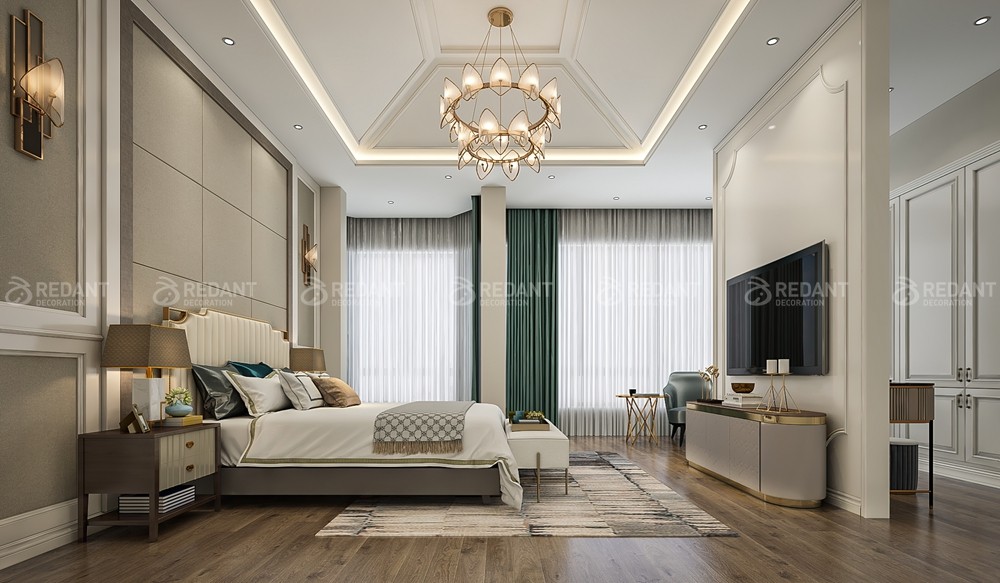 观澜丽宫450㎡美式风格别墅装修案例