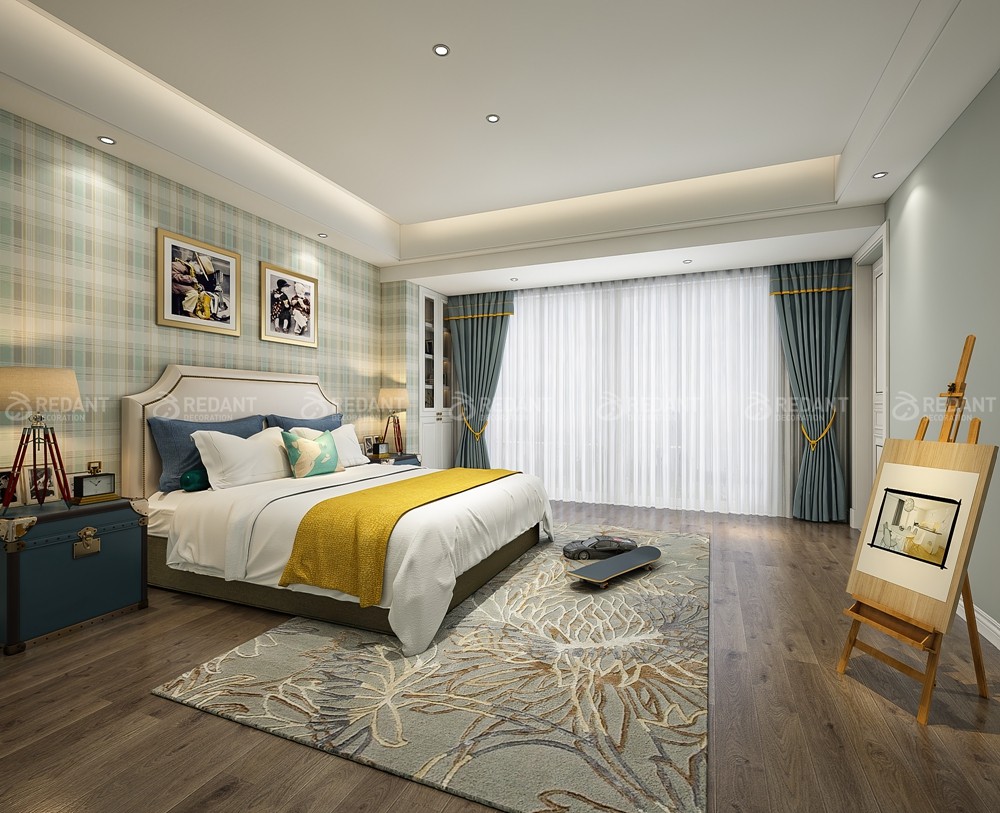 观澜丽宫450㎡美式风格别墅装修案例