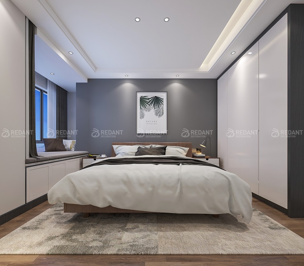 天都花园160㎡现代极简风格大平层装修案例