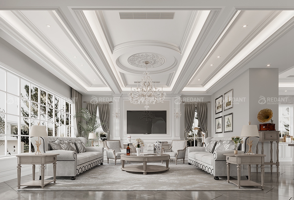 红蚂蚁装饰作品银丽高尔夫独栋别墅——如梦似幻阳光美式