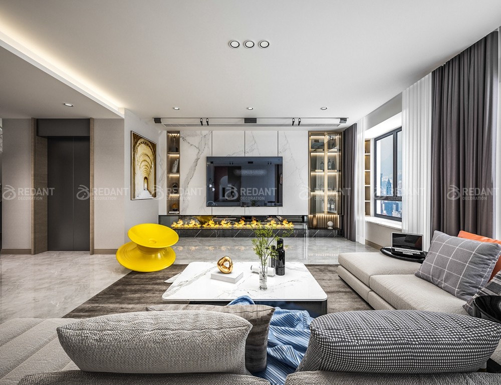 九龙仓天灏240㎡现代轻奢大平层装修案例