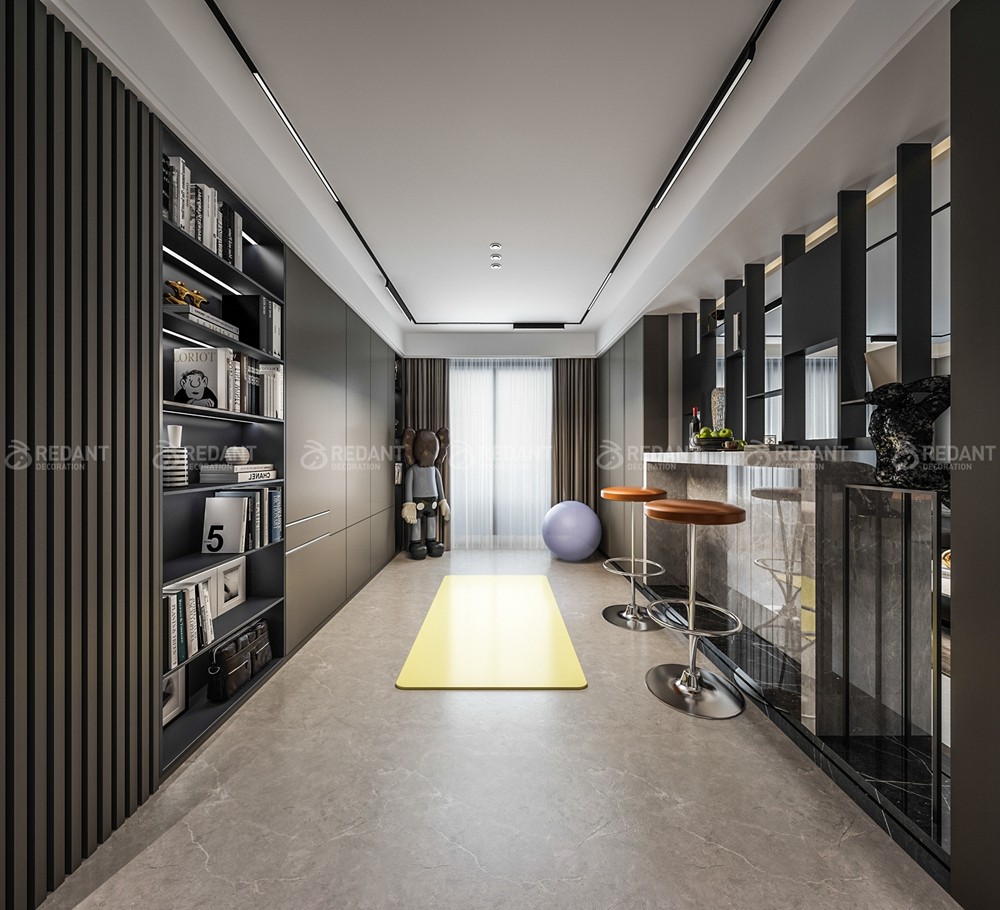 拾锦香都130㎡现代风格三居室装修案例