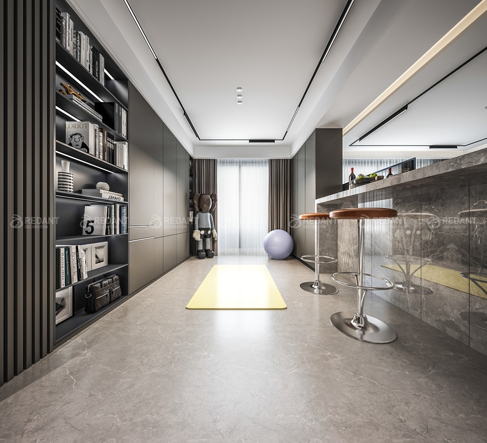 拾锦香都130㎡现代风格三居室装修案例