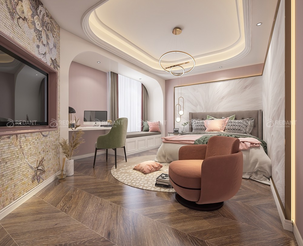 国瑞熙墅600㎡简欧风格别墅装修案例