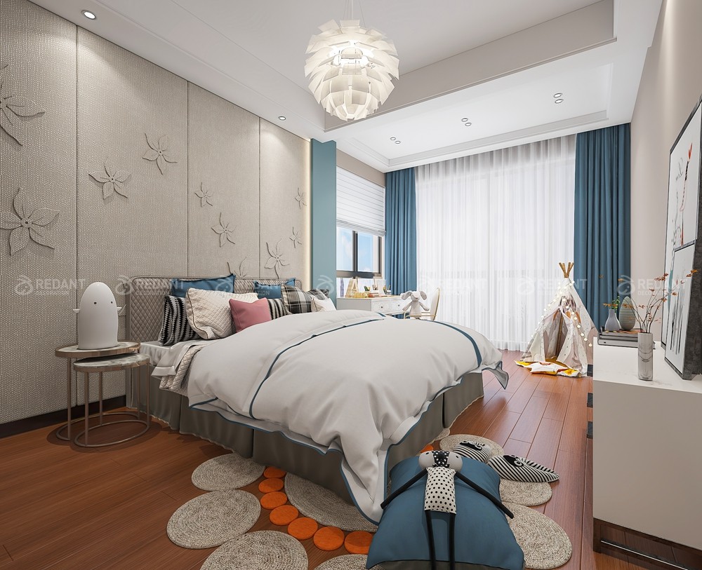 现代园墅460㎡新中式风格别墅装修案例