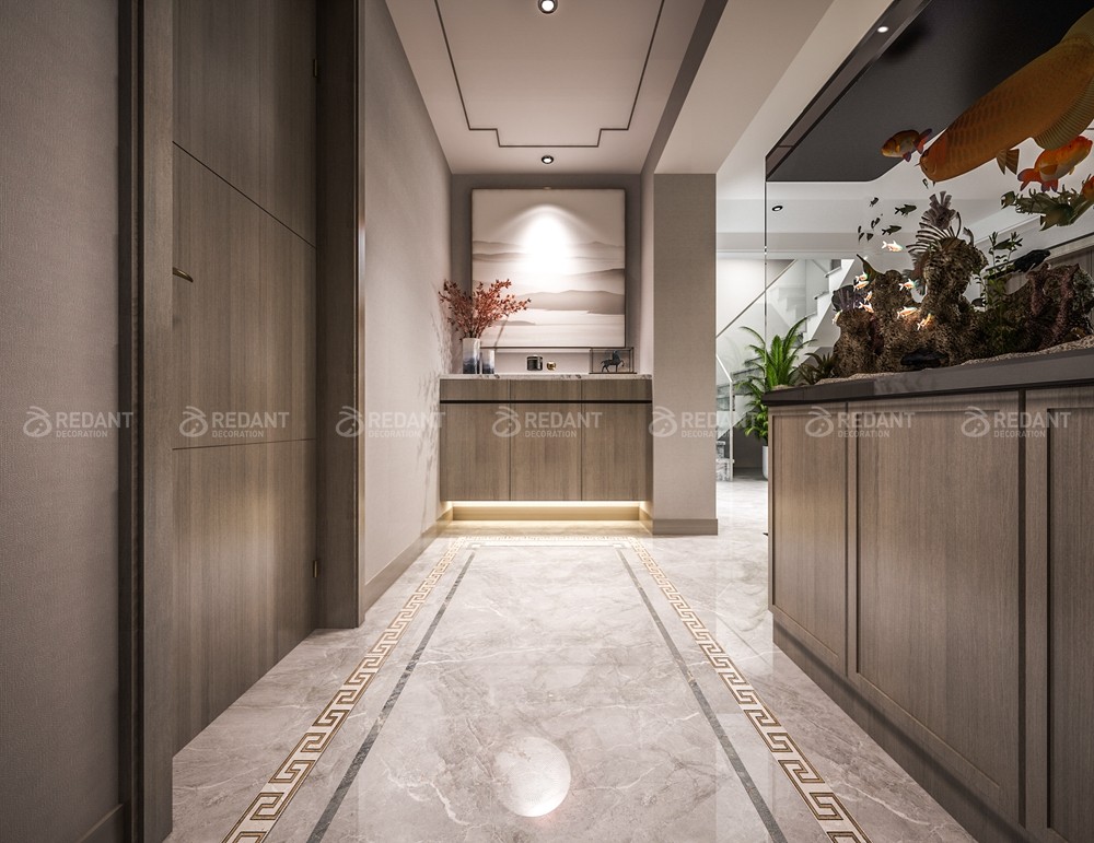 现代园墅200㎡新中式风格别墅装修案例