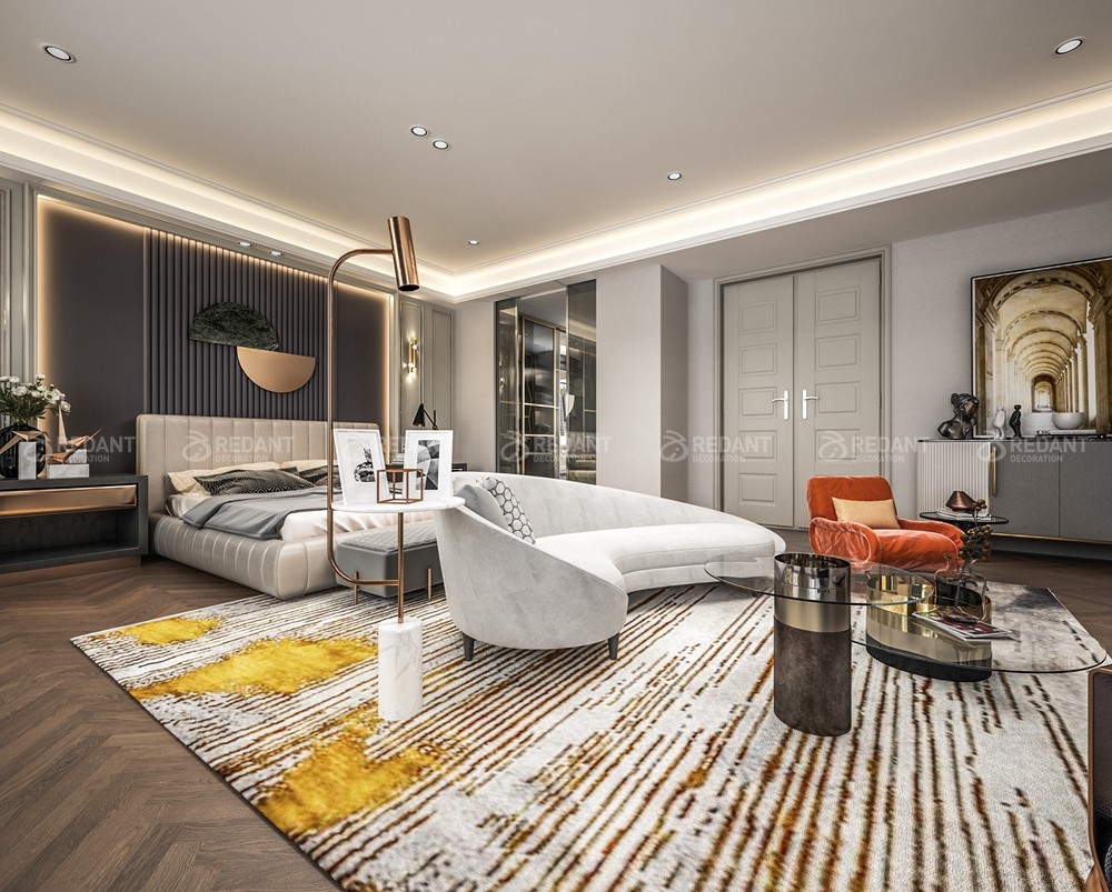 九龙仓天灏240㎡现代轻奢别墅装修案例