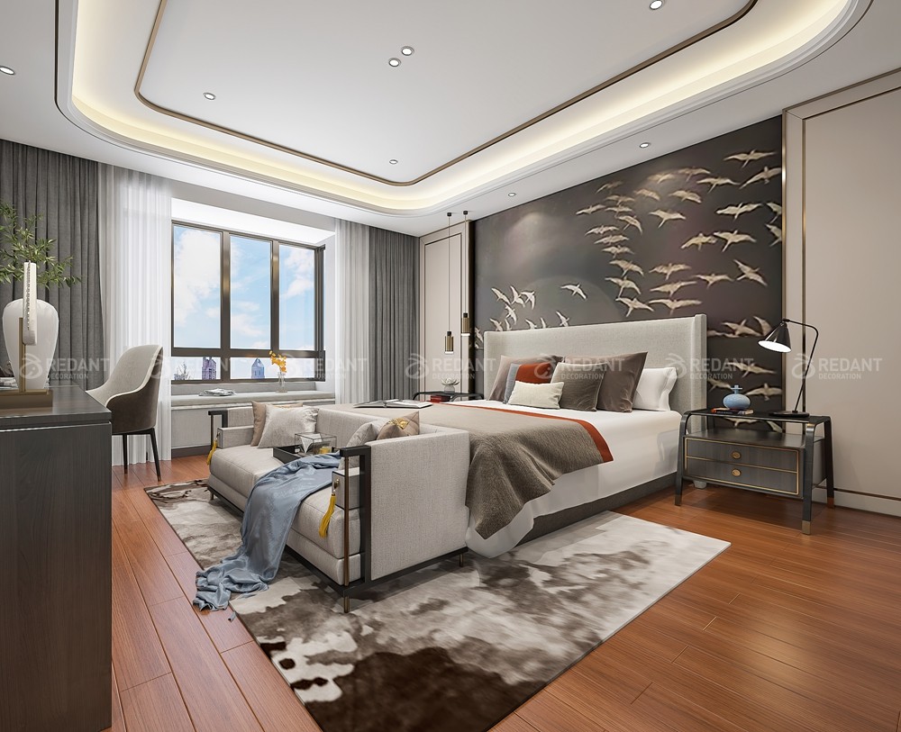 现代园墅460㎡新中式风格别墅装修案例