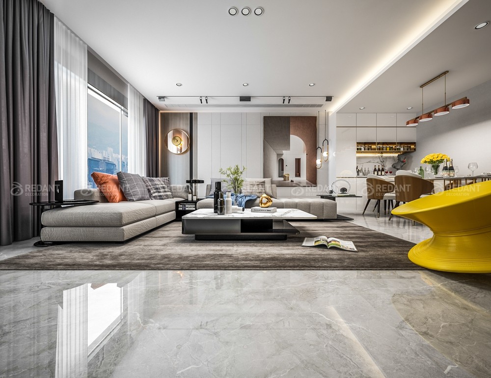 九龙仓天灏240㎡现代轻奢别墅装修案例