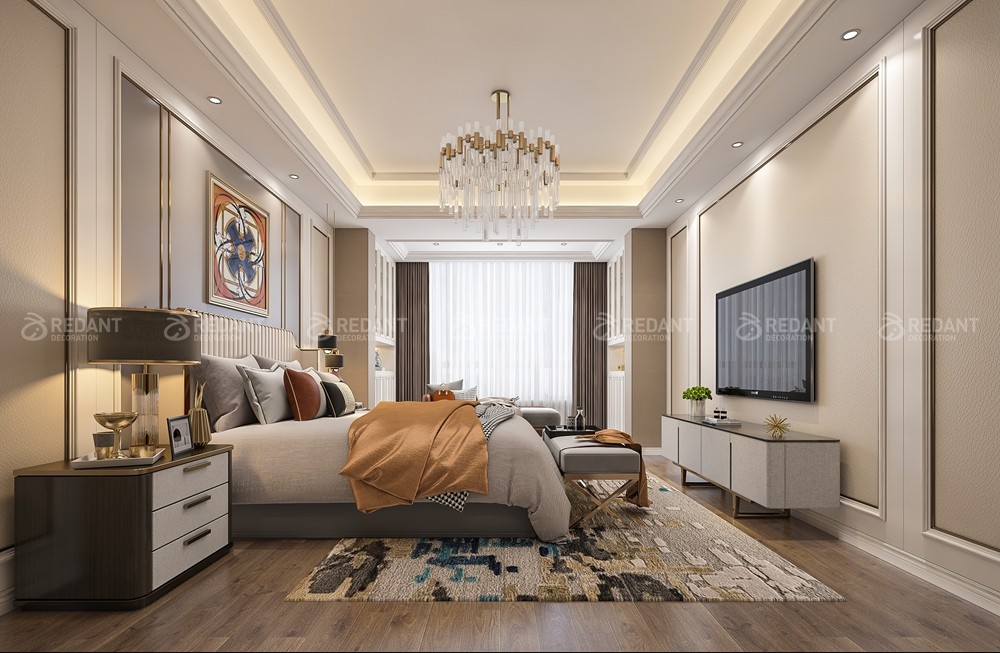 国瑞熙墅600㎡简欧风格别墅装修案例