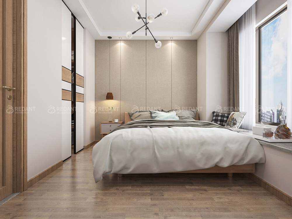 红星生活广场80㎡现代风格两居室装修案例