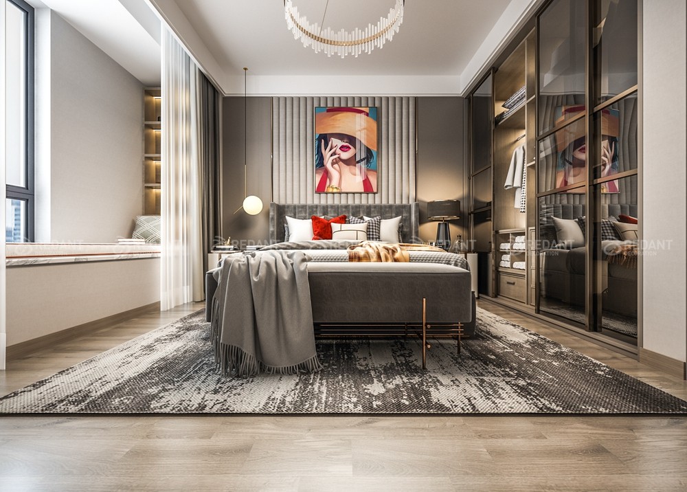 九龙仓天灏240㎡现代轻奢别墅装修案例