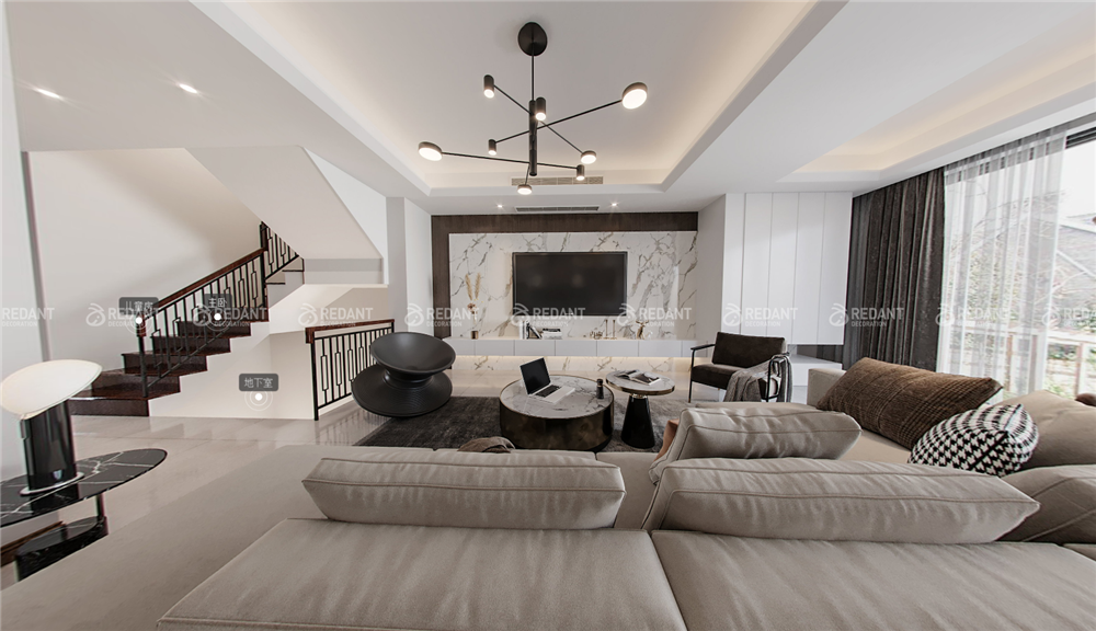 望山居 | 190㎡现代轻奢风格装修案例