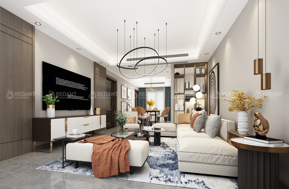 拾锦香都 | 120㎡现代风格三居室装修案例