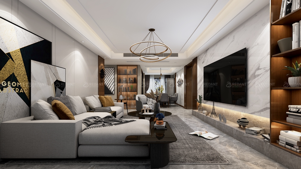 绿地太湖城 丨 120㎡现代风格平层装修案例