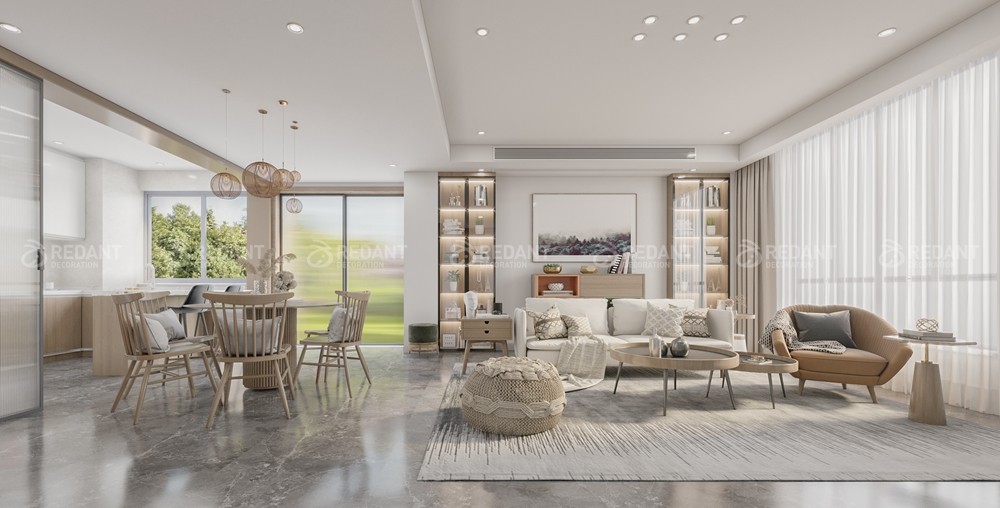 中粮本源136㎡北欧风格别墅装修案例