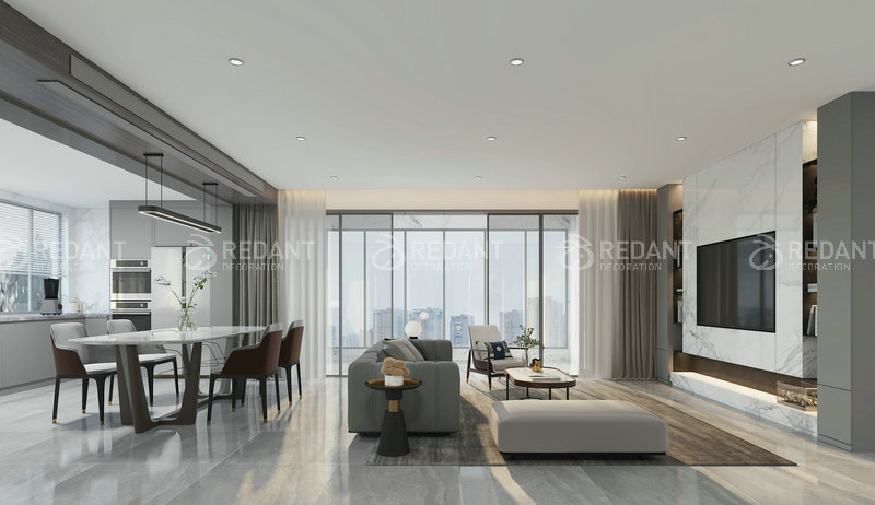 新城郡未来丨 140平现代风格装修效果图