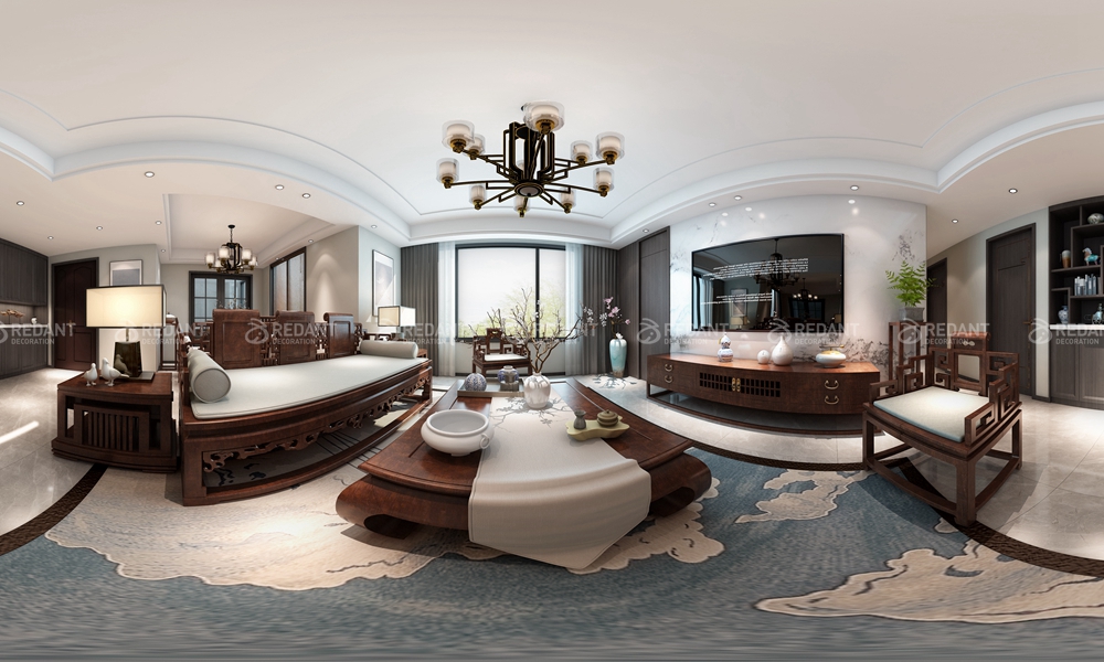 大湖城邦 | 160平新中式风格装饰