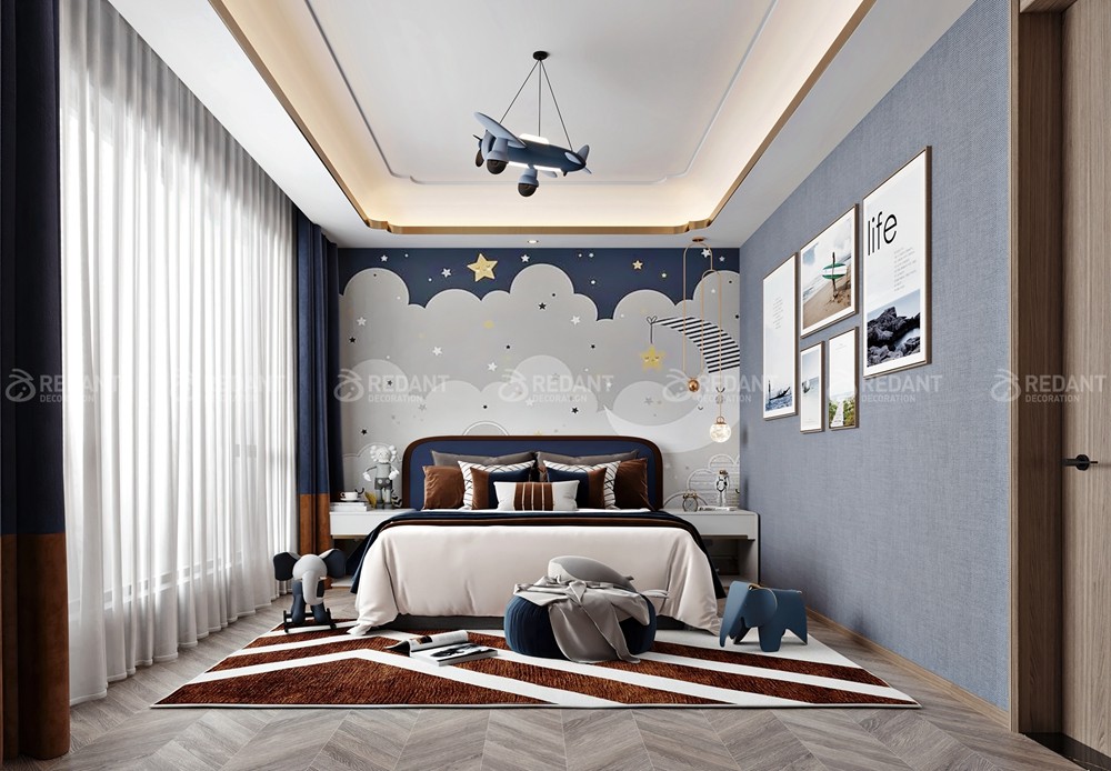 金科王府600㎡中式轻奢风格独栋别墅装修案例