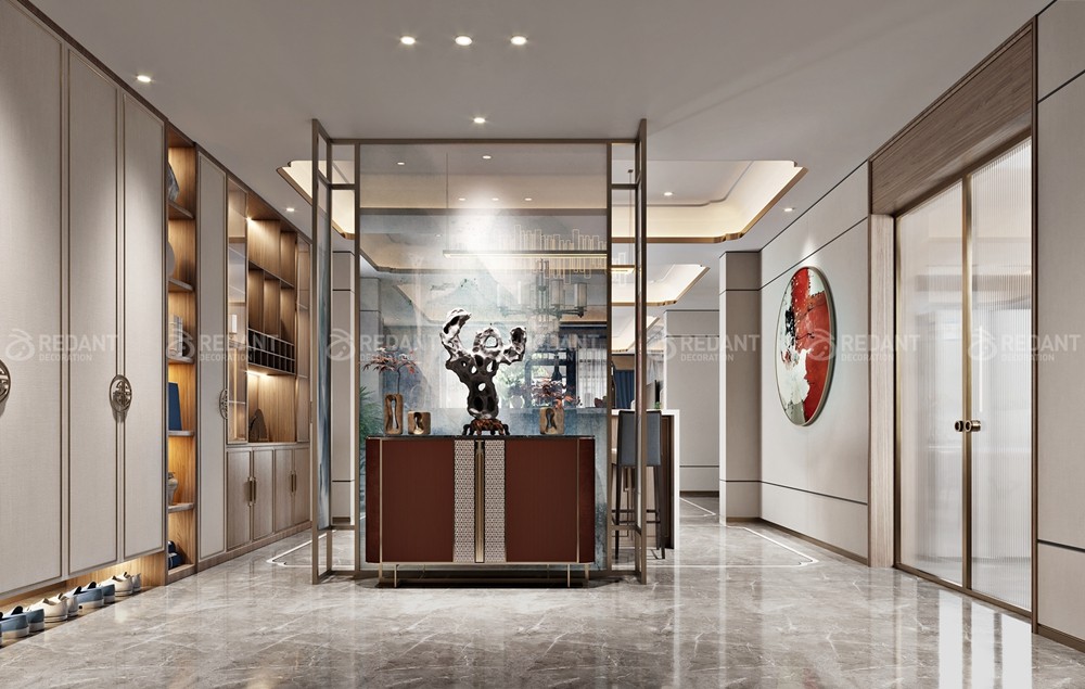 金科王府600㎡中式轻奢风格独栋别墅装修案例