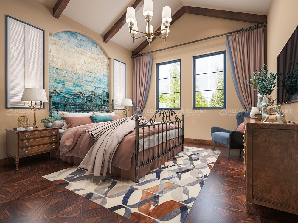 中粮本源330㎡地中海风格别墅装修案例