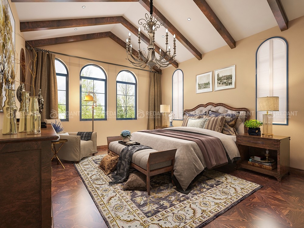 中粮本源330㎡地中海风格别墅装修案例