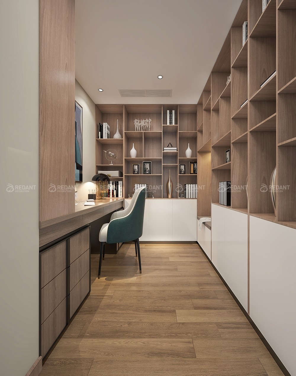 景瑞无双140㎡现代风格复式装修案例