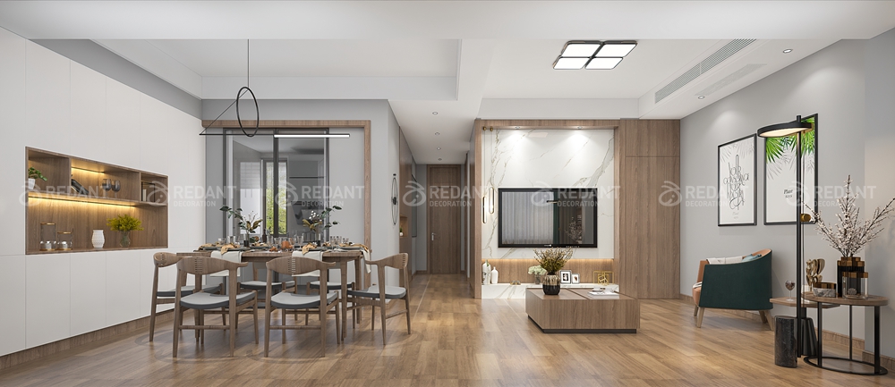 景瑞无双140㎡现代风格复式装修案例