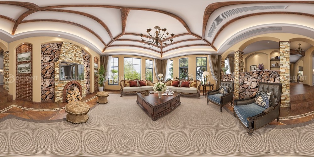 中粮本源330㎡地中海风格别墅装修案例