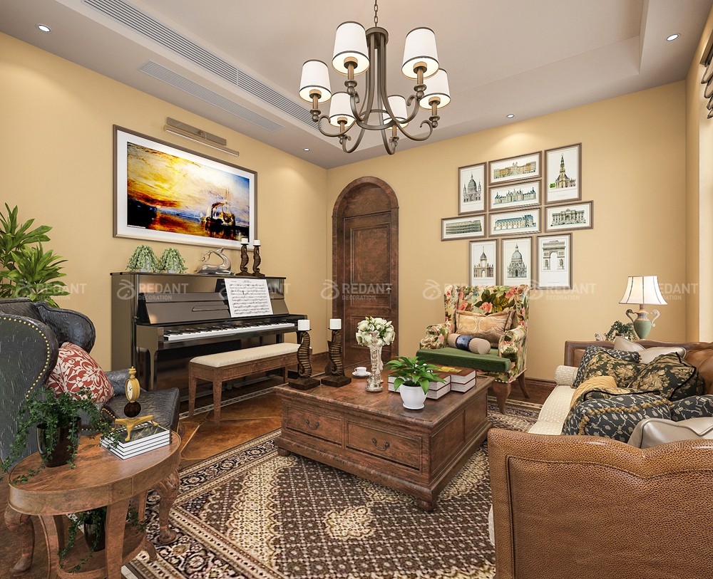 中粮本源330㎡地中海风格别墅装修案例