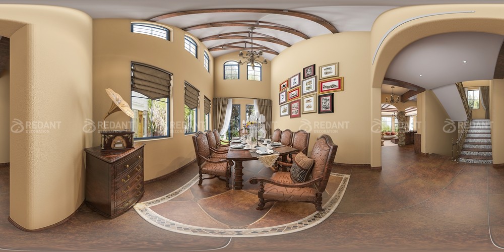 中粮本源330㎡地中海风格别墅装修案例