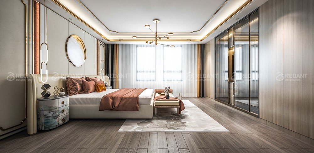 钓鱼台300㎡现代中式风格别墅装修案例