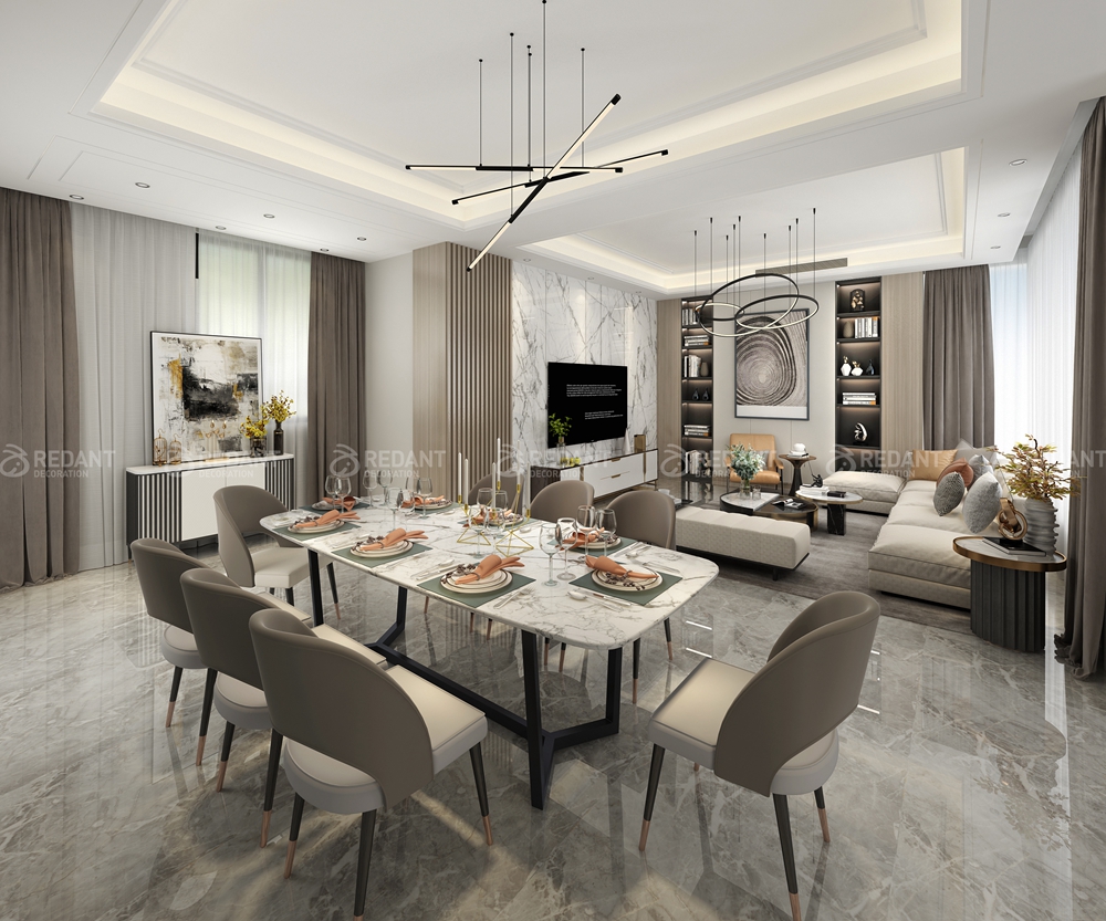 大境天成 | 240㎡现代风格别墅装修案例