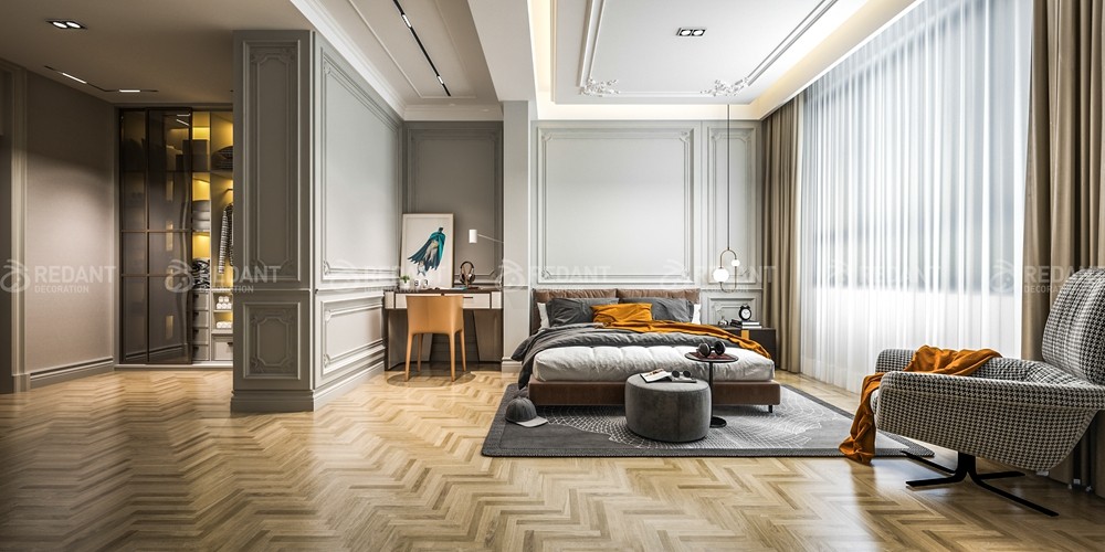 融创81栋700㎡法式轻奢风格独栋别墅装修案例