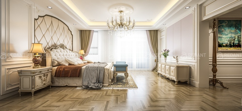 融创81栋700㎡法式轻奢风格独栋别墅装修案例