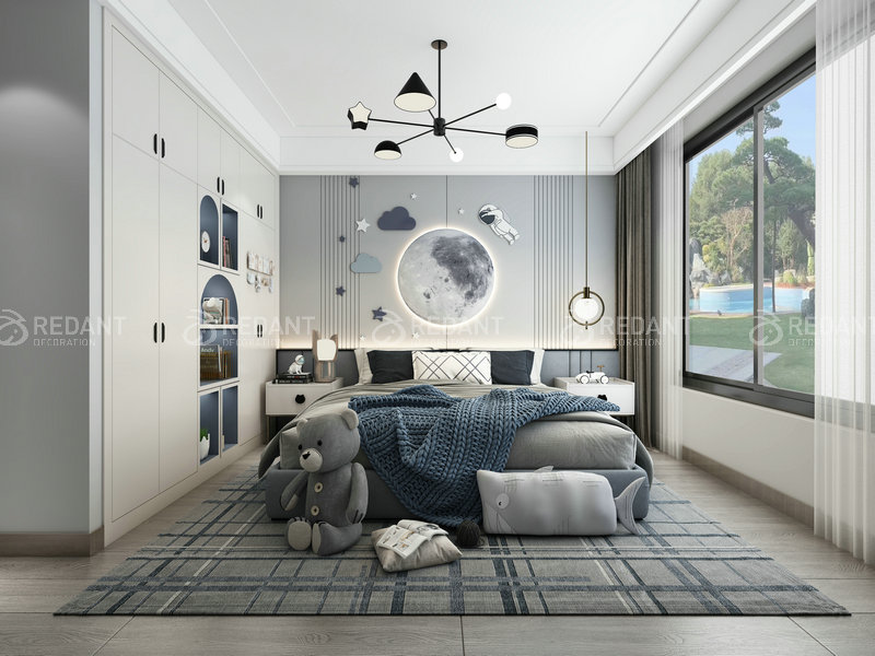 康帝庄园丨300平现代风格别墅装修效果图